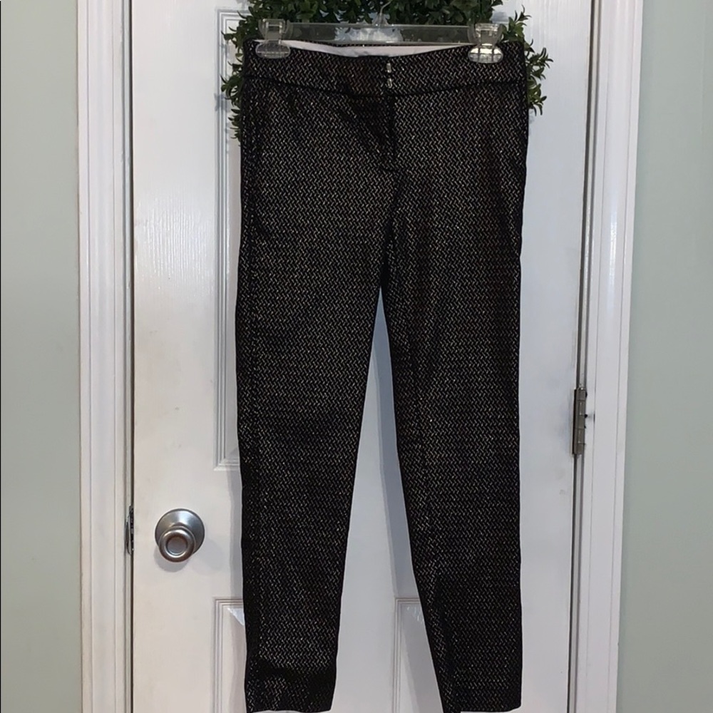 Loft Petites metallic dress pants